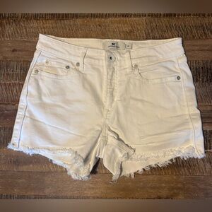 Vineyard Vines White Frayed Hem Jean Shorts